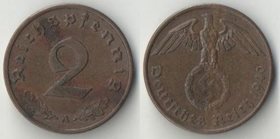Германия (Третий Рейх) 2 пфеннига 1940 год А