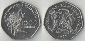 Сан-Томе и Принсипи 1000 добрас 1997 год