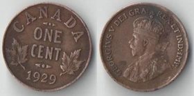 Канада 1 цент 1929 год (Георг V)