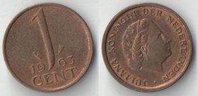 Нидерланды 1 цент (1950-1969) (Юлиана, тип I, рыбка)