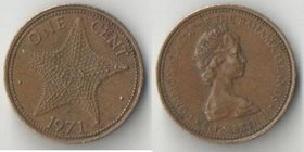 Багамы (Багамские острова) 1 цент (1971-1973) (Елизавета II) нечастый тип
