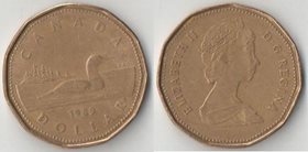 Канада 1 доллар (1987-1989) (Елизавета II)