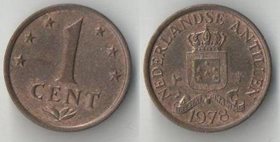 Нидерландские Антиллы 1 цент (1970-1978) Юлиана, тип II, петушок