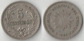Уругвай 5 сентесимо (1901-1924)