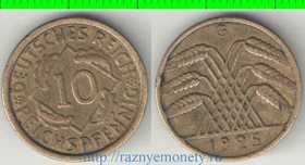 Германия (Веймарская республика) 10 REICHS пфеннигов (1924-1936) D, E, F, G