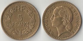 Франция 5 франков 1946 год (для африканских колоний) (редкость)