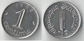 Франция 1 сантим (1962-1996) (нечастый номинал)