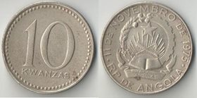 Ангола 10 кванз 1977 год (тип I, без даты)