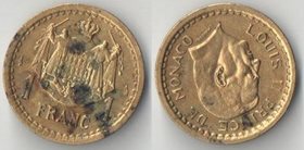 Монако 1 франк 1945 год (Луи II)
