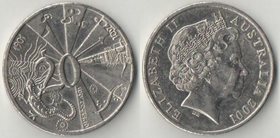 Австралия 20 центов 2001 год (Елизавета II) (Столетие Федерации - Квинсленд)