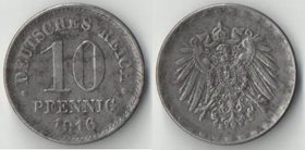 Германия (Империя) 10 пфеннигов 1916 год В (железо)