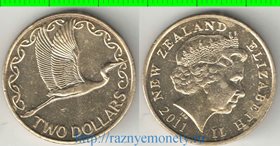 Новая Зеландия 2 доллара (2001-2011) (Елизавета II) (нечастый тип и номинал)