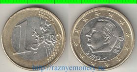Бельгия 1 евро (2011-2012) (тип III) (биметалл)