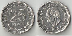 Аргентина 25 песо 1968 год (Фаустино Сармьенто) (нечастый тип)