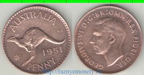 Австралия 1 пенни (1949-1952) (Георг VI не император)