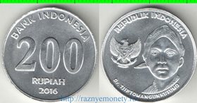 Индонезия 200 рупий 2016 год