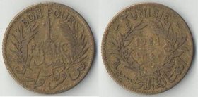 Тунис Французский 1 франк 1921 год