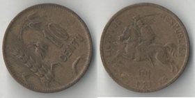 Литва 10 центов 1925 год