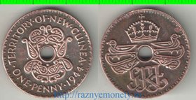 Новая Гвинея (Папуа) 1 пенни (1938, 1944) (Георг VI)