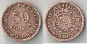 Мозамбик Португальский 50 сентаво 1957 год (диаметр 20мм)