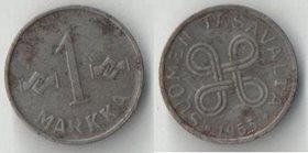 Финляндия 1 марка 1953 год (железо) (нечастый тип)