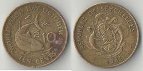 Сейшельские острова 10 центов 1981 год ФАО