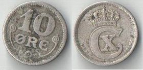 Дания 10 эре 1921 год HCN GJ