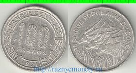 Конго 100 франков (1971-1972) (тип I)