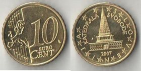 Словения 10 евроцентов 2007 год