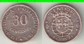 Тимор Португальский 30 сентаво 1958 год (год-тип) (редкость)