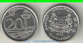 Сингапур 20 центов (2013-2015)