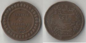 Тунис Французский 5 сантимов 1904 год