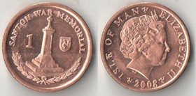Мэн 1 пенни (2004-2013) (Елизавета II) (Мемориал)