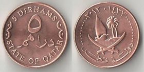 Катар 5 дирхемов 2012 год (медь-сталь) (нечастый тип)