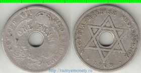 Западная африка Британская (Нигерия) 1 пенни 1908 год (Эдвард VII)