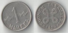 Финляндия 1 марка 1954 год (никель-железо)