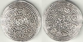 Тибет 1 тангка (1 1/2 шо) 1912 год (серебро)
