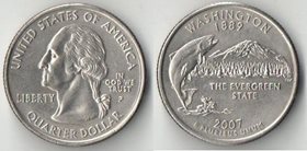 США 1/4 доллара 2007 год (Вашингтон)