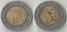 Мексика 2 песо (2001-2007) (тип II) (биметалл)