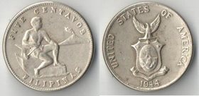 Филиппины (США) 5 сентаво (1944-1945) (тип V, диаметр 19 мм) (медно-никель-цинк)