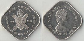 Джерси 1 фунт 1981 год (Елизавета II) (200-летие битвы за Джерси)