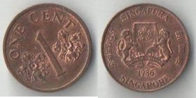 Сингапур 1 цент 1986 год (бронза)