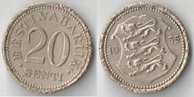 Эстония 20 сенти 1935 год (год-тип)
