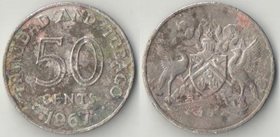 Тринидад и Тобаго 50 центов 1967 год (редкий тип и номинал)
