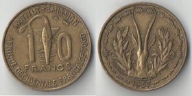 Того Французская 10 франков 1957 год