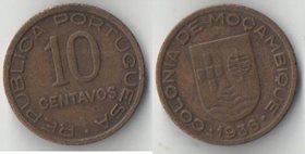 Мозамбик Португальский 10 сентаво 1936 год