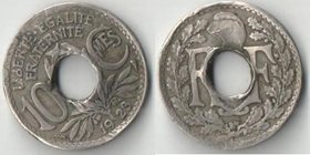Франция 10 сантимов 1923 год