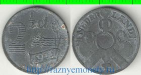 Нидерланды 2,5 цента 1941 год (цинк) (нечастый номинал)