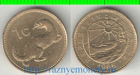 Мальта 1 цент 1986 год (год-тип)