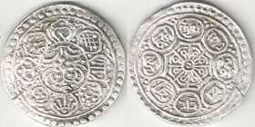 Тибет 1 тангка (1 1/2 шо) (период 1899-1907) (27 мм) (серебро)